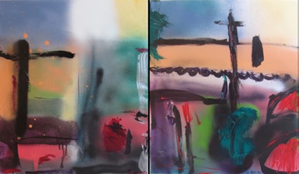 Abstract townscapediptych sm