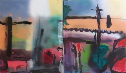 Abstract townscapediptych sm