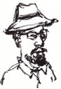 man in hat with beard ganges market